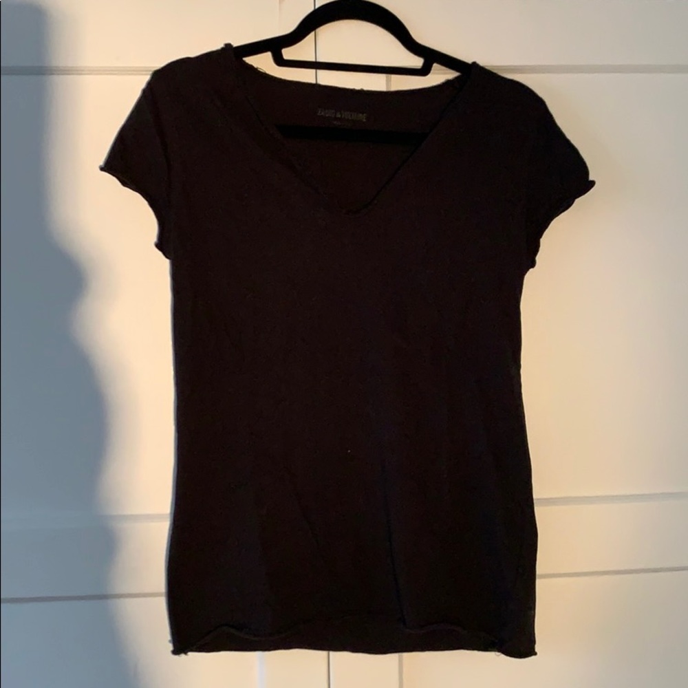 Zadig plain black tee